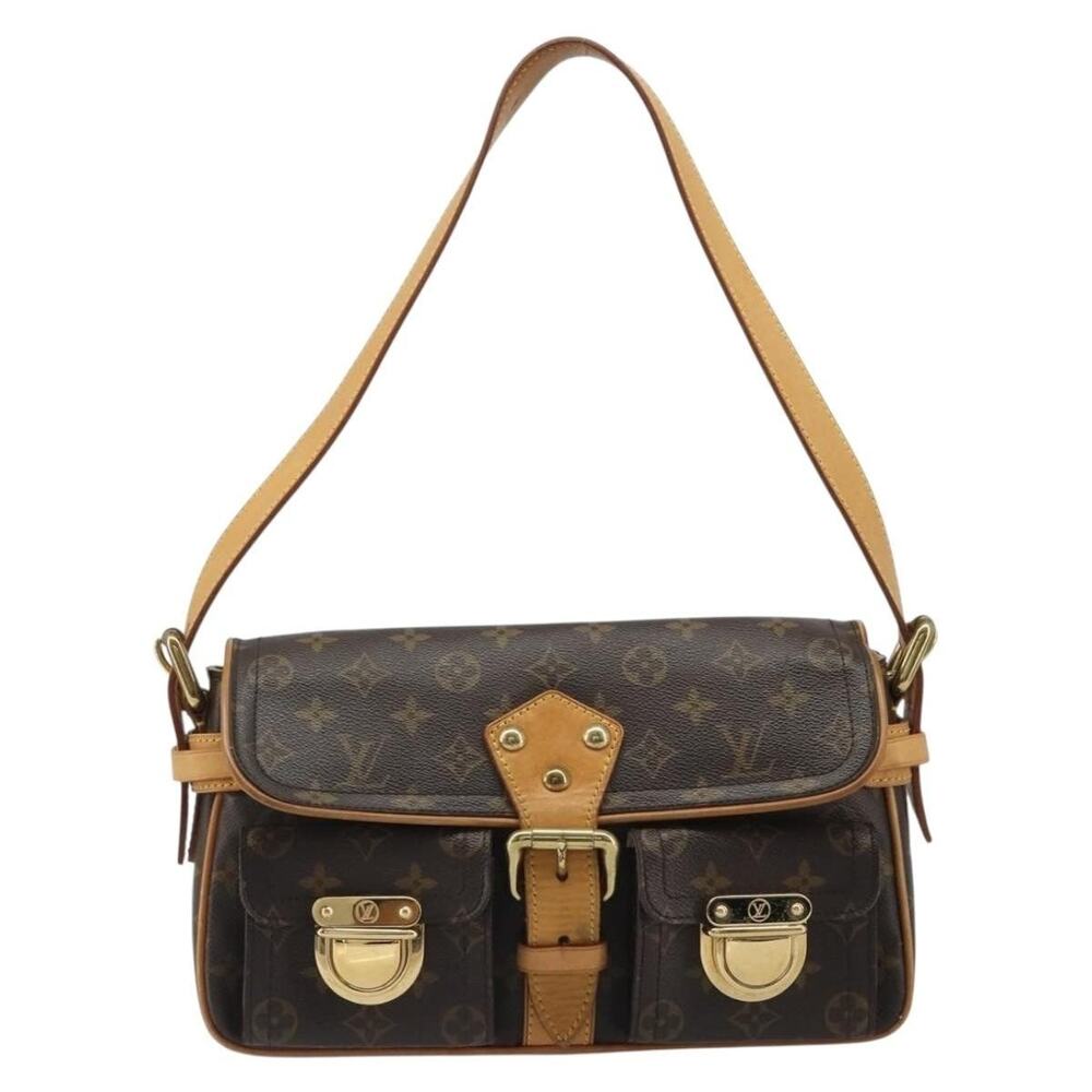 Louis Vuitton Monogram Hudson Shoulder Bag Brown